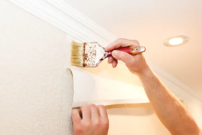 Pose de papier peint à Viella — revêtements muraux et toiles de verre